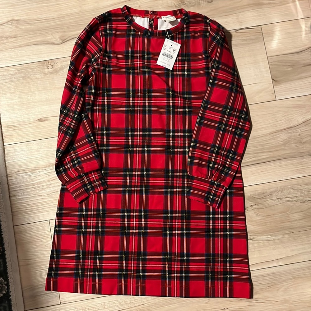 BNWT Crewcuts Plaid Girls Dress Size S